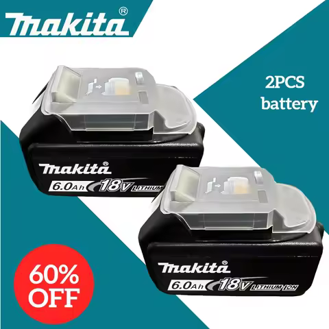 100% Original makita 18V Battery, 18v 6.0Ah makita tool battery for makita drill DDF487 DTW700 DGA40