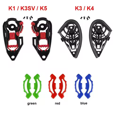 Capacete AGV K1 K3SV K5 PISTA Helmet Visor Gear Base Casco AGV K3 K4 Parts Helmet Accessories Pivot 