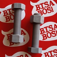 Hexagonal PVC Bolts + Nuts M12x50 Plastic Bolts Nuts + Bolts