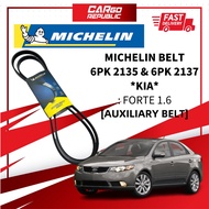 Michelin Belt [6PK 2135 & 6PK 2137] Kia Forte 1.6 Auxiliary Belt Made In France 100% Original