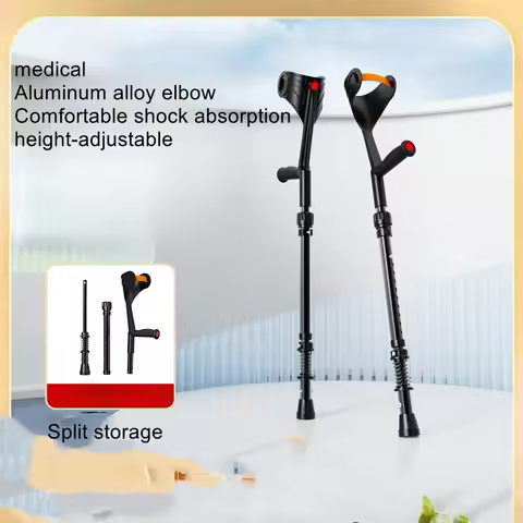 Arm crutch, fracture, double crutch, axillary crutch, anti slip folding crutch, rehabilitation walki