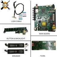 HAIER LE32M630 : MAIN BOARD, TCON, SPEAKER, LVDS CABLE & BUTTOB