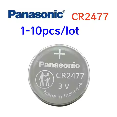 1-10pcs Panasonic CR2477 battery CR 2477 lithium 3V instrument meter imported digital tire pressure 