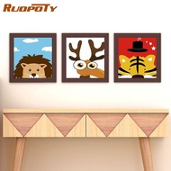 Ruopoty Paint By Number Kids Images  Canvas Painting 20x20CM NO Frame For Kid Room Wall Decoration(Random Sending)