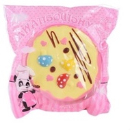 SQUISHY LICENSED Mushroom Cake Squishy HAMBURGER BURGER (crack)