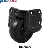 Elcom2.5NC2W65Wheels Penn 1-inch hidden flight case black aluminum die-cast Side-mounted Caster Whee