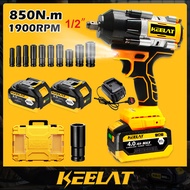 KEELAT KID0010 Electric Impact Wrench Cordless Brushless Wrench Drill Screwdriver Ratch Wrench Gun 8
