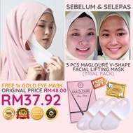 3 Keping Magloure V Shape Facial Lifting Mask Double Chin Face Slimming Double Chin Remover Mask