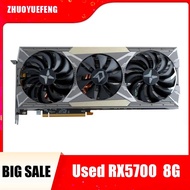 RX 5700 8G X แผ่นเกมกราฟิกแผ่นการ์ดตกแต่งเค้กวิดีโอ Gpu Nvidia Geforce Computer ไม่ Rx6600 6800 Xt Rx 590 580 2060S CPD