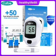 Cofoe Blood Glucose Meter Set with Test Stripes Lancets Glucometer Blood Sugar Test Kit for Diabetes