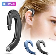 屯京 - 藍色 骨傳導藍牙耳機 耳掛式運動耳機 跑步電競遊戲 無線耳機