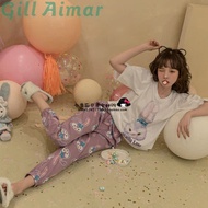 Daigou you gelato pique Spring Summer Rabbit Pajamas Childlike Cartoon Lace Short-Sleeved Pajamas Wo