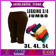 WOMEN'S LEGGINGS 3/ 4 SHORT SIZE JUMBO 3L 4L 5L