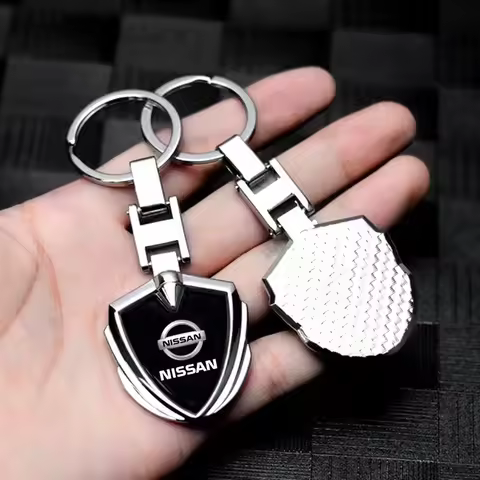 3D Metal Car Logo Key Rings Keyring Keychain For Nissan Qashqai X J10 J11 Trail Tiida Teana Skyline 