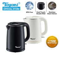 TOYOMI 1.0L Stainless Steel Electric Cordless Kettle WK 1029