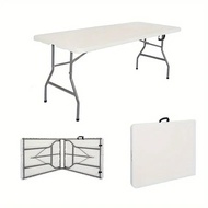 AVINAS Folding Tables 6 FT Fold-in-half Foldable Table Plastic
