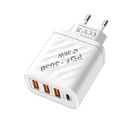 {NEW} ADAPTER CHARGER | 3USB + TYPE C | PD 36WATT