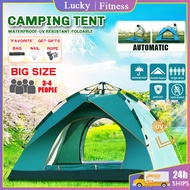 3/4 Person Outdoor Camping Tent Fast Pop Up tent waterproof UV Resist tent for camping