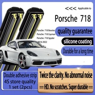 Porsche 718 Boxster Cayman Spyder (2016-2022) Wiper New Upgrades Car Double Rubber Strip Wiper