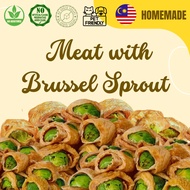 Premium Pet Treat Brussel Sprout Meat Ball Wrap 100% Homemade Healthy Dehydrated Delicious Nutrition