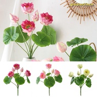 GREAT Lotus Artificial Flower, Green Lotus Leaves Silk Flower Simulation Lotus Flower, Creative Mult