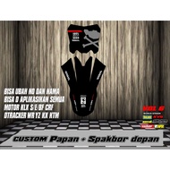 Sticker Sticker START NUMBER PLATE + FRONT FENDER CRF KLX 150 KLX BF KLX GORDON DTRACKER KX YZ KTM V