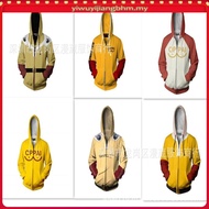 One Punch-Man Hoodie Men Casual Jacket Cos One Punch Saitama Sweater Japanese Anime Zip Up Costume