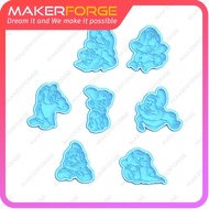 Gnomes Snow White and the Seven Dwarfs Cookie Cutter Set of 7