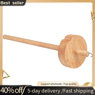 Drop Spindle Top Whorl Yarn Spinner for Crocheting   Wheel for Yarn Making Hand Carved Wooden Spindl