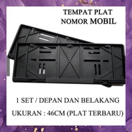 (SBA) Car Number Plate Frame Car Number Plate Holder Cover Coaster CA4342A3