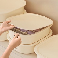 Cream Wind Underwear Panties Socks Storage Box Covered Wardrobe Household Bedroom 3-in-1 Clothing St