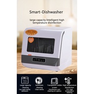 【SG plug】Small Dishwasher No installation Household Desktop Dishwasher Fully Automatic Drying Smart Dishwasher Kitchen Appliances Household appliances