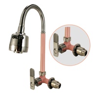 KITCHEN WATER FAUCET DISHWASHING SINK FAUCET FLEXIBLE/ WITH LARGE HEAD / AS SHOWN IN THE PHOTO (J682
