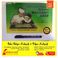 Buku Belajar Menulis Kaligrafi + Pulpen Kaligrafi Snowman 700 | Alat Tulis Perlengkapan Membuat Luki