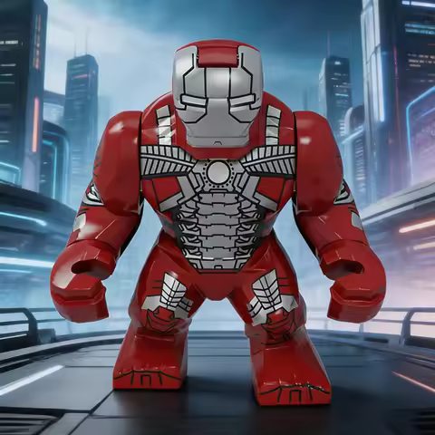 Building blocks, Marvel superheroes, assembled dolls, Spider Man, Iron Man, Venom, Shark, Deadpool, 