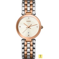 RADO Watch R48873733 / Florence Diamonds Quartz / Women's / Date / 28mm / SS Bracelet / Silver Rose Gold