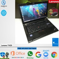 Laptop Lenovo T420 Core i5 Ram 8GB SSD 256GB Windows 10 SIAP PAKAI !!!