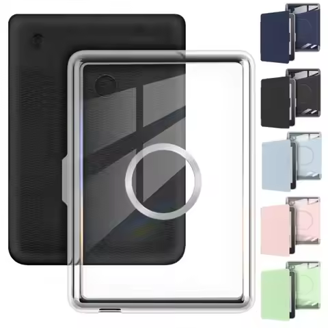 Magnetic Design 6 inch e-Reader Case Detachable Adjustable Protective Shell Shockproof Clear Back fo