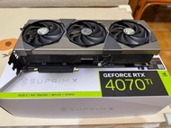 MSI RTX 4070 Ti Suprim X 12G 顯示卡
