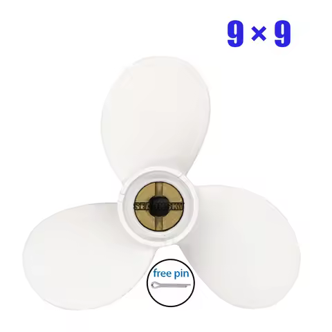 Propeller 9x9-C Fit Yamaha Outboard Engines 5HP 6HP F6 8HP F8 Aluminum Pin Drive Spline RH