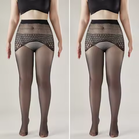 1/2 Pairs Plus Size Women Tights Summer High Waist Semaless Oil Shinny Pantyhose 2025 Autumn New Nyl