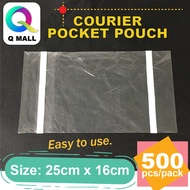 Q MALL A5 COURIER POCKET POUCH (25cm x 16cm) 500pcs