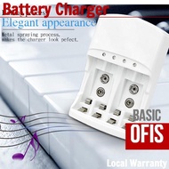 Rechargeable Battery Charger Slot AA AAA 9V