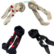 INN Cute Plush Love Heart Legging Daughter Baby Lai Rabbit Hair Bottom Pantyhose 3-8T Girls Bottomin