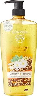 Ginvera World Spa Shower Scrub, Lemongrass and Frangipani, 750Milliliters