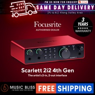 Focusrite Scarlett 2i2 4th Gen USB Audio Interface