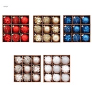 iny Package Christmas Bauble Set Plastic Hanging Baubles for Tree Wreath and Shelf Holiday Display P