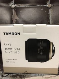 全新未用過 Tamron 85 85mm F1.8 VC 防震最新款 Nikon Mount