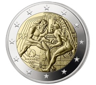 【幣】2024 EURO  法國發行 2 歐元 巴黎奧運紀念幣
