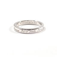 【日本直送 二手美品】9號 Tiffany & Co. 戒指指環 Notes Narrow New York 銀925